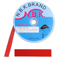 日本紐釦貿易(Nippon Chuko) NBK カラーオリゴム 巾15mm×15m巻 赤 F10-ORI15-R　3巻セット（直送品）