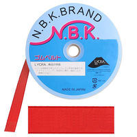 日本紐釦貿易(Nippon Chuko) NBK カラーオリゴム 巾25mm×15m巻 赤 F10-ORI25-R　3巻セット（直送品）