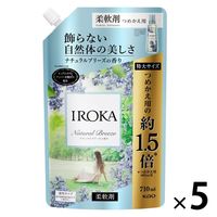 フレアフレグランス IROKA（イロカ） ナチュラルブリーズの香り 詰め替え  特大 710mL 1セット（5個） 柔軟剤 花王