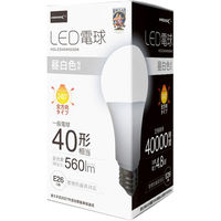 磁気研究所 LED電球 40W相当 全方向 4万時間タイプ 昼白色 E26口金 HDLED40W5000K 1個