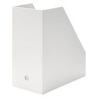 無印良品 硬質紙スタンドファイルボックス ワイド A4用 ホワイトグレー 約幅15×奥行27.6×高さ31.8cm 良品計画