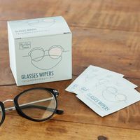 メガネクリーナー くもり止め付き メガネ拭きシート 個包装タイプ 40包 速乾 除菌  オリジナル