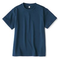 無印良品 UVカット 乾きやすいクルーネック半袖Tシャツ キッズ 120 ネイビー 良品計画