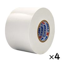 【ビニールテープ】 ミリオン 電気絶縁用ビニルテープ 白 幅50mm×長さ20m 共和 1セット（4巻入）