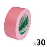 【ガムテープ】 カラー布粘着テープ No.102N 0.30mm厚 ピンク 幅50mm×長さ25m ニチバン 1箱（30巻入）