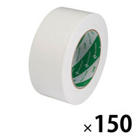 【ガムテープ】 カラー布粘着テープ No.102N 0.30mm厚 白 幅50mm×長さ25m ニチバン 1セット（150巻入）