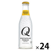 Qドリンクス トニックウォーター 瓶 198ml 1箱（24本入）（わけあり品）