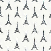 Maison de Fabric -PARIS- エッフェル塔柄 プリント生地/カット販売 巾110cm×1m 手芸用品 PR201-A（直送品）