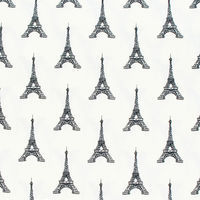 Maison de Fabric -PARIS- エッフェル塔柄 プリント生地/カット販売 巾110cm×2m 手芸用品 PR201-A（直送品）