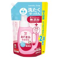 アラウ.ベビー 洗たくせっけん 無香タイプ 詰替 2060ml 1個 サラヤ 無添加 赤ちゃん 洗剤