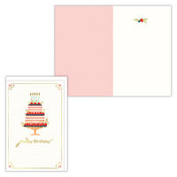 日本ホールマーク お誕生祝い グリーティングカード ＵＳ・バースデーベリーケーキ 826451 6枚（直送品）