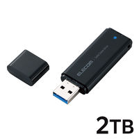 外付けSSD ポータブル USB 5Gbps 小型 2TB ブラック ESD-EMC2000GBK エレコム 1個（直送品）