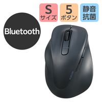 Bluetoothマウス 静音 ワイヤレス 5ボタン 左手専用 Sサイズ ブラック M-XGS31BBSKBK エレコム 1個（直送品）