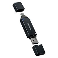 エレコム SDカードリーダー USB Type-C & USB-A 両対応 直挿し ブラック