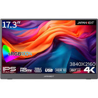 17.3インチ 4Kワイド モバイルディスプレイ(3840x2160/IPS/HDR10/miniHDMI)JN-MD-IPS173UHDR（直送品）