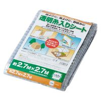 モリリン 透明糸入りシート（間仕切りシート・塩ビ製）2.7m×2.7m TID2727 1枚