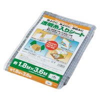 モリリン 透明糸入りシート（間仕切りシート・塩ビ製）1.8m×3.6m TID1836 1枚