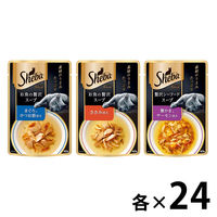 （お得なアソート）シーバ アミューズ キャットフード パウチ スープ 40g 72袋（3種×24袋）猫 キャットフード
