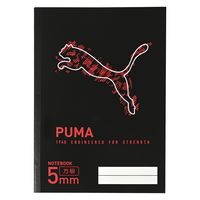 クツワ PUMA（プーマ） B5サイズ 5mm方眼ノート ブラック PM443BK 1冊