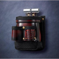 タカツール KNICKS アドバンガラス革VA小物腰袋/赤(アルミ背板補強) ADV-201TG-R 1個（直送品）