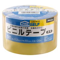 【ビニールテープ】 ビニルテープ No.21 透明 幅50mm×長さ20m J3428 ニトムズ 1巻