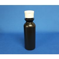 アズワン ワンタッチキャップ 100mL 黒 中栓付 50本セット 64-5079-47 1セット(50本)（直送品）