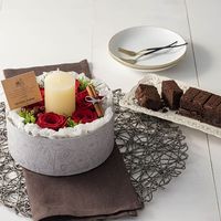 アデリー ホシファーム　『薔薇のケーキでお祝いギフト』ルージュ＆オークラ　ショコラケーキ FME-01C 1箱（直送品）