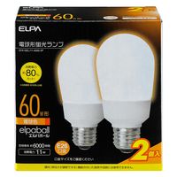朝日電器 電球型蛍光灯Ａ形６０Ｗ２Ｐ EFA15EL/11-A062-2P 1個（直送品）