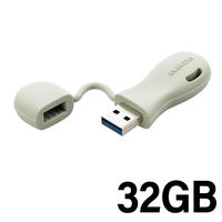 USBメモリ 32GB USB A 一体型 キャップ式 グリーン MF-JRU3032GGR エレコム 1個（直送品）
