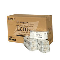 春日製紙工業 エクリュホワイトエコノミーペーパータオル200枚 141952 1箱（42個入）（直送品）