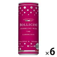 サントリー ボッリチーニ スパークリング ランブルスコ 250ml 缶 1セット（6本）