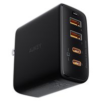 USB充電器 100W Aポート×2 Cポート×2 コンパクト ノートPC充電対応 AUKEY