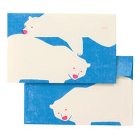 デザインフィル 封筒　きまぐれ　クマ柄 　 5パック（8枚入×5）（直送品）