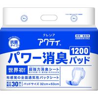 日本製紙クレシア アクティ　パワー消臭パッド１２００　３０枚 84486 4個（直送品）