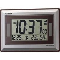 リズム シチズン　ソーラー電源電波時計（掛置兼用） 23-0271-074 1箱（直送品）