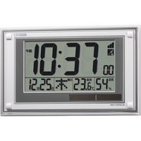 リズム シチズン　ソーラー電源電波時計（掛置兼用） 23-0271-082 1箱（直送品）