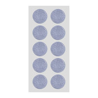 包む ラッピングシール コイン シルバー TW017 1セット(1枚×5)