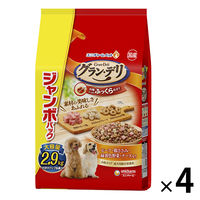 グランデリ ふっくら仕立て ビーフ・鶏ささみ・野菜 ・チーズ入 大容量 2.9kg（小分け6袋）国産 4袋 ドッグフード 犬