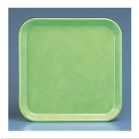 角盆　H-3350　グリーン　1箱（10枚入)　関東プラスチック工業　（わけあり品）