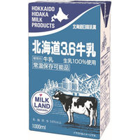 北海道日高乳業 北海道３．６牛乳　ＬＬ　１０００ｍｌ 131018 6個（直送品）