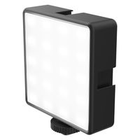 LED定常ライト 5段階調光 1/4インチネジ対応 USB給電 WEB会議 動画撮影 ブラック DE-L05BK 1個 エレコム