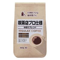 【コーヒー粉】共栄製茶 行列のできる珈琲屋さん 喫茶店プロ仕様 中煎りブレンド 5袋（360g×5）
