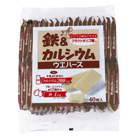井藤漢方製薬 鉄＆カルシウムウエハース 40枚入 栄養調整食品　5個