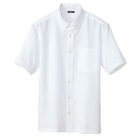 アイトス 半袖ボタンダウンシャツ（男女兼用） ホワイト 3L AZ-8054-001 1着（直送品）