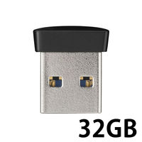 バッファロー ＵＳＢ３．０対応　マイクロＵＳＢメモリー　３２ＧＢ　ブラック RUF3-PS32G-BK 1台（直送品）