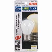 ミニランプ形LEDランプ 10個入 LDA1LG35E17W3-10 ヤザワコーポレーション（直送品）