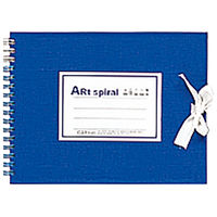 マルマン スケッチブック アートスパイラル F0 画用紙厚口 (142×185mm) ブルー S310-02 1セット(1冊(24枚入)×2)