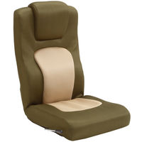 タマリビング コローリ フロアチェア リクライニング座椅子 ベージュ/カーキ 1台（直送品）