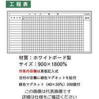 加藤商店 ホワイトボード 工程表 900×1800 KKW-G25 1枚（直送品）
