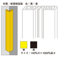 加藤商店 安心ガード100 1m 黒 CGB-100 1セット（4本）（直送品）